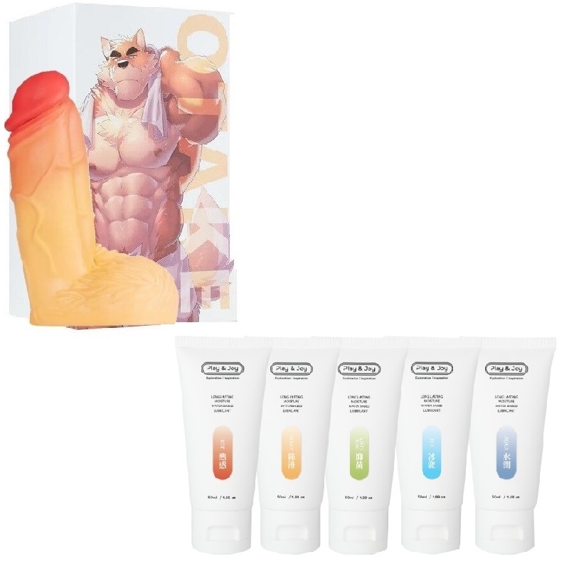 ( 硬版 ) 大竹 擬真 16cm老二 按摩棒+Play&Joy 50ml 水潤、絲滑 潤滑液