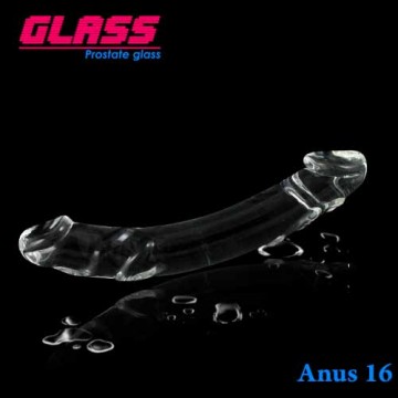 GLASS-雙頭情人-玻璃水晶後庭冰火棒(Anus 16)