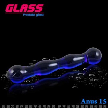 GLASS-推波助瀾-玻璃水晶後庭冰火棒(Anus 15)