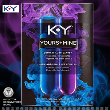 美國K-Y-Yours + Mine Couples Lubricants 慾望情侶 情趣提昇凝露(2瓶共88ml)