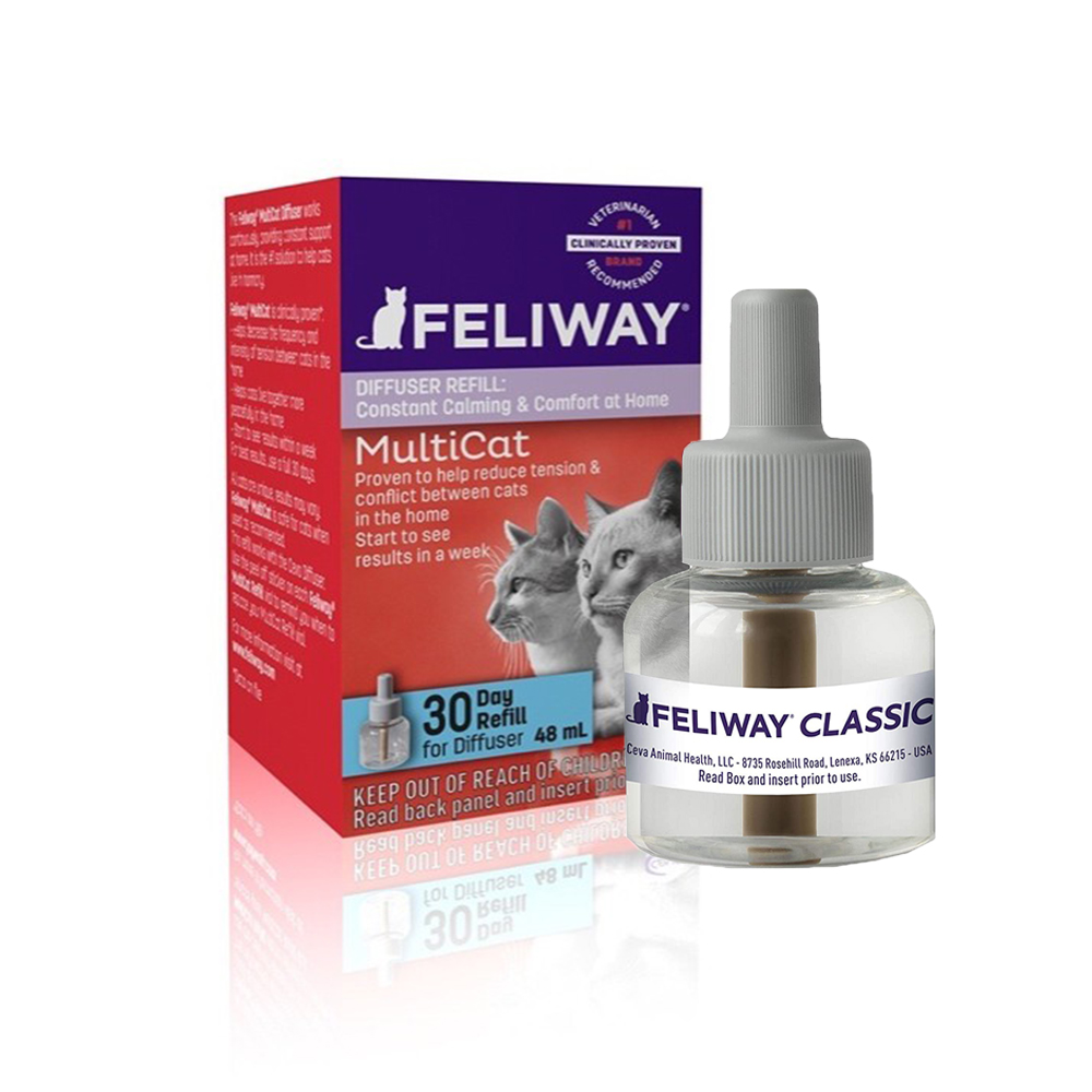 【法國FELIWAY】費利威 貓咪費洛蒙補充瓶 多貓用 48ml