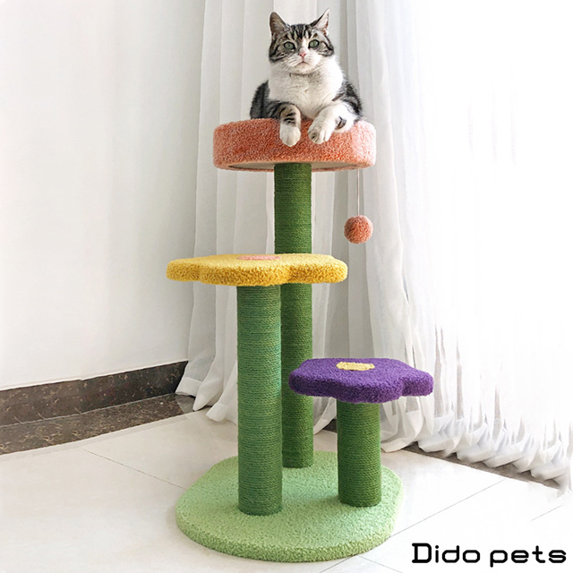 【Dido Pets】三層式花朵造型貓跳台 (PT015)