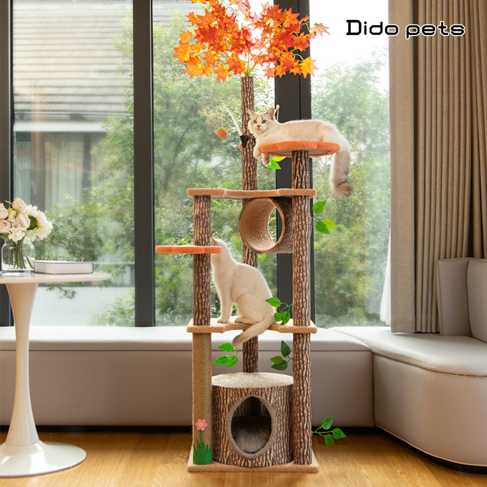 【Dido Pets】六層楓林樹洞屋 豪華貓跳台(PT152)