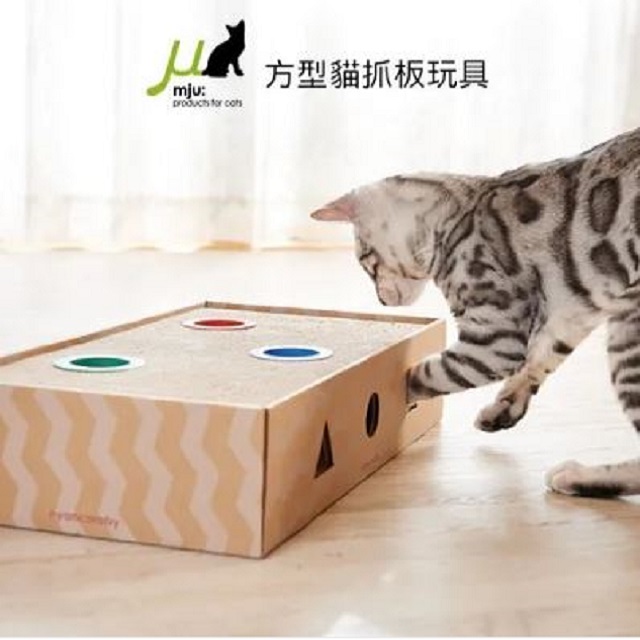 日本Gari Gari Wall(MJU)長方形貓玩具&抓板(AIM-CAT015-1)