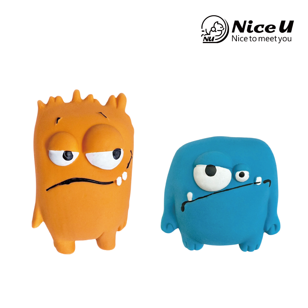 【NiceU毛樂趣】怪獸好朋友發聲寵物玩具(兩個一組)