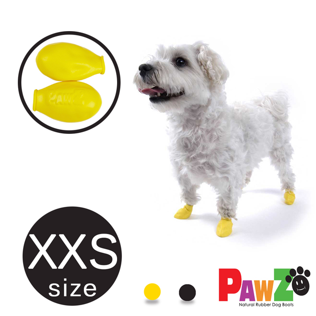 美國 Pawz 寵物外出天然橡膠腳套12入(XXS size)