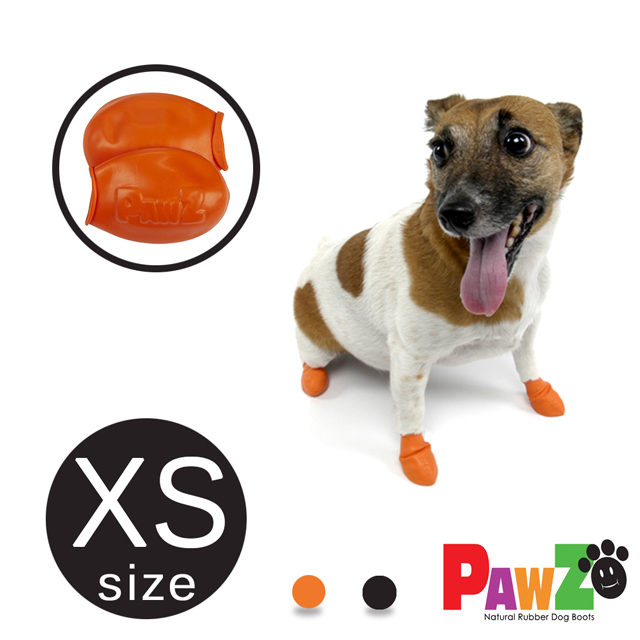 美國 Pawz 寵物外出天然橡膠腳套12入(XS size)