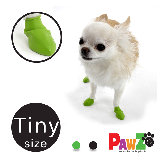 美國 Pawz 寵物外出天然橡膠腳套12入(Tiny size)