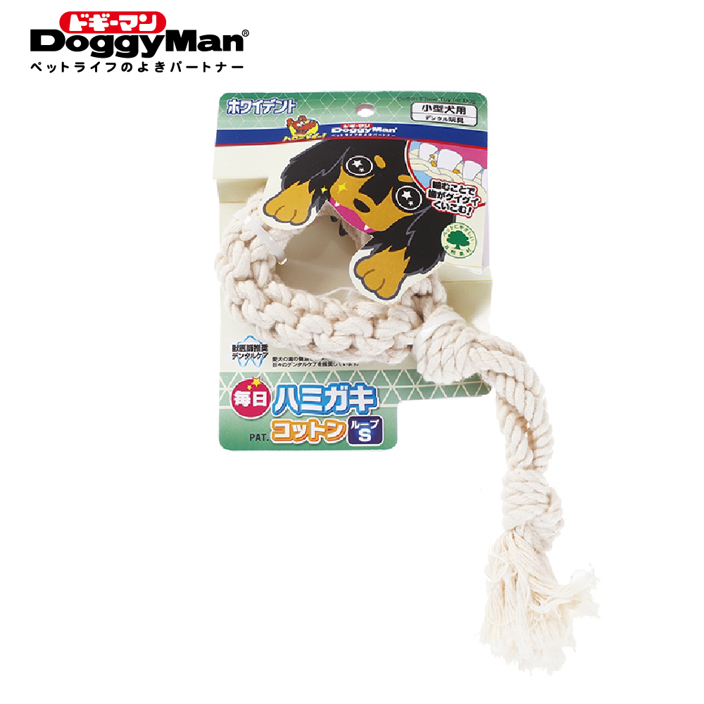 Doggyman 犬用每日潔牙棉繩玩具環形S