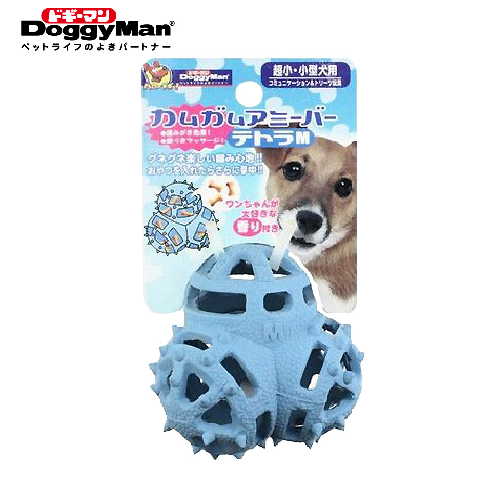DoggyMan 犬用益智橡膠玩具-藍色寶鼎L