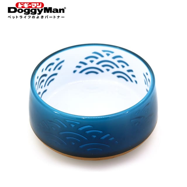 Doggyman 犬用日式禪風碗 M-深海藍