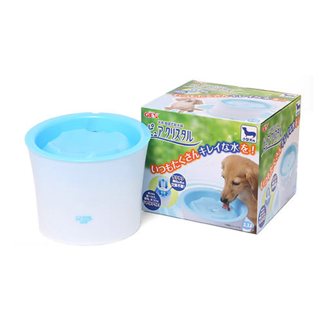 日本GEX 小型犬用淨水飲水器2.3公升/濾水器