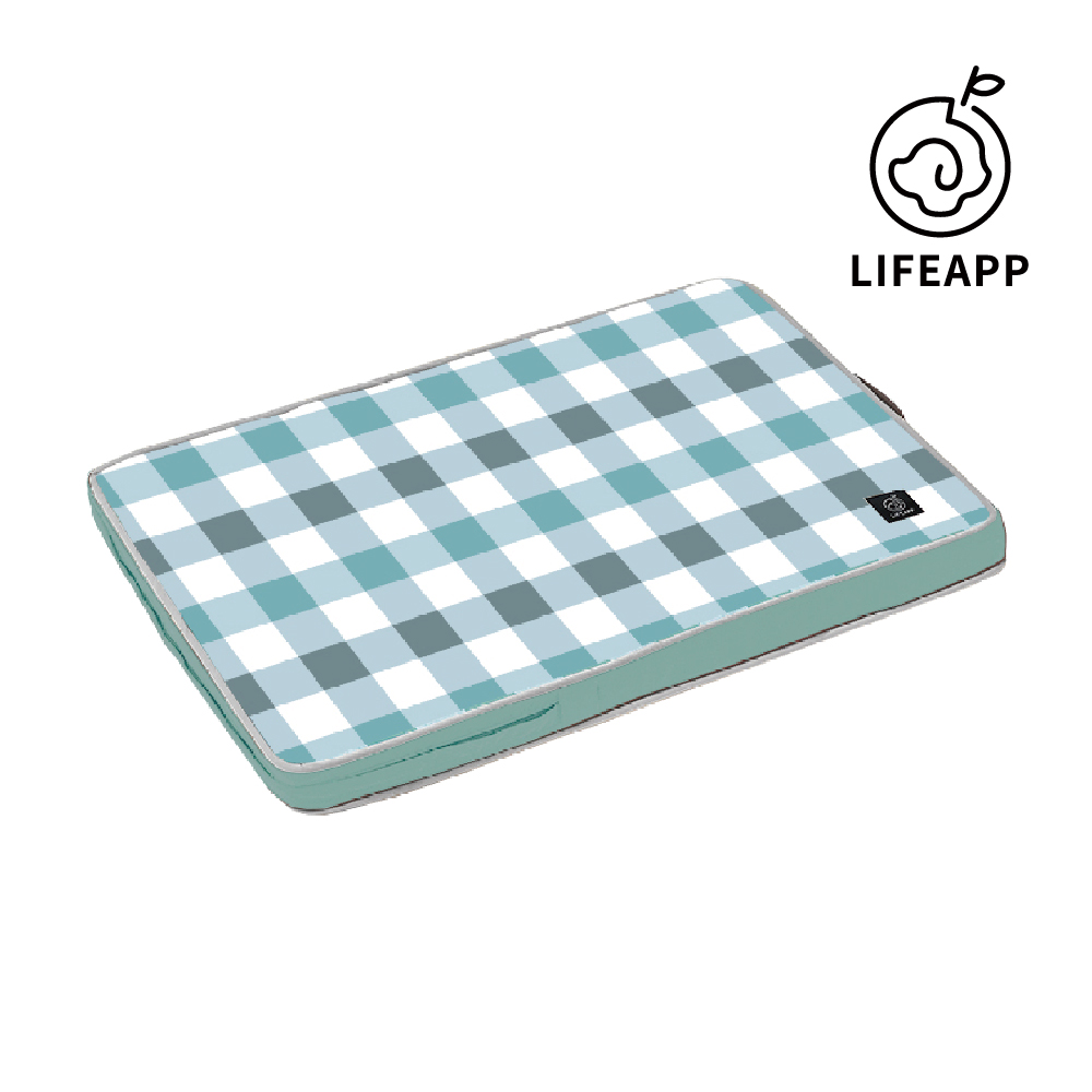 【LIFEAPP 】經典格子睡墊/L(寵物緩壓睡墊，大型犬適用)