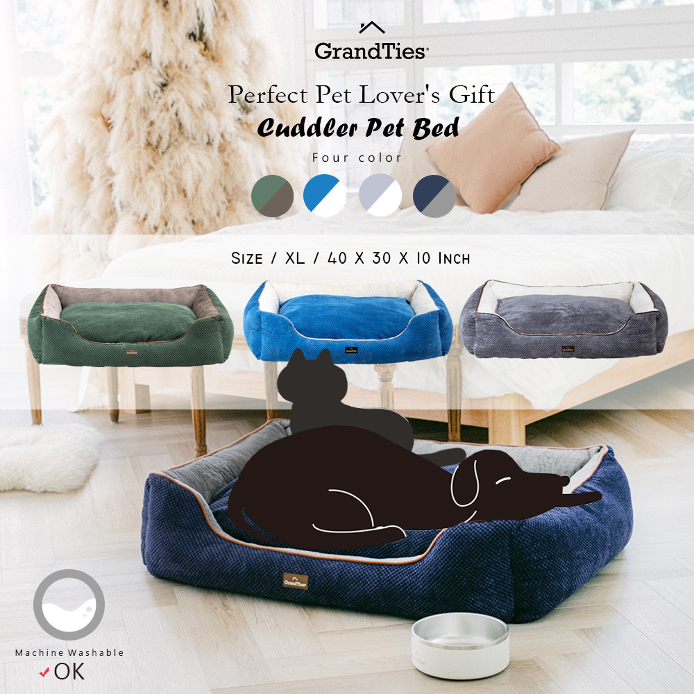 【GrandTies】超大型時尚寵物床墊/寵物用品/狗床/貓床(GT601010401-05)可水洗/法蘭絨/天鵝絨