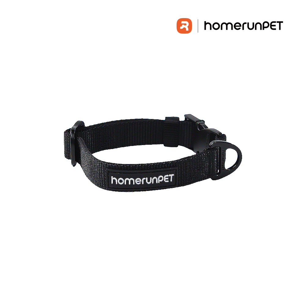 Homerunpet 犬用項圈│黑 - S