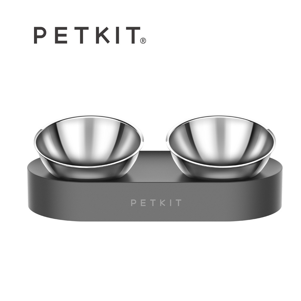 Petkit佩奇 寵物15°可調式架高碗不鏽鋼(雙口)