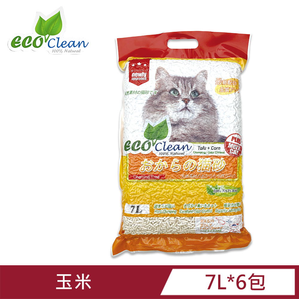 ECO艾可豆腐貓砂-玉米 (6入)