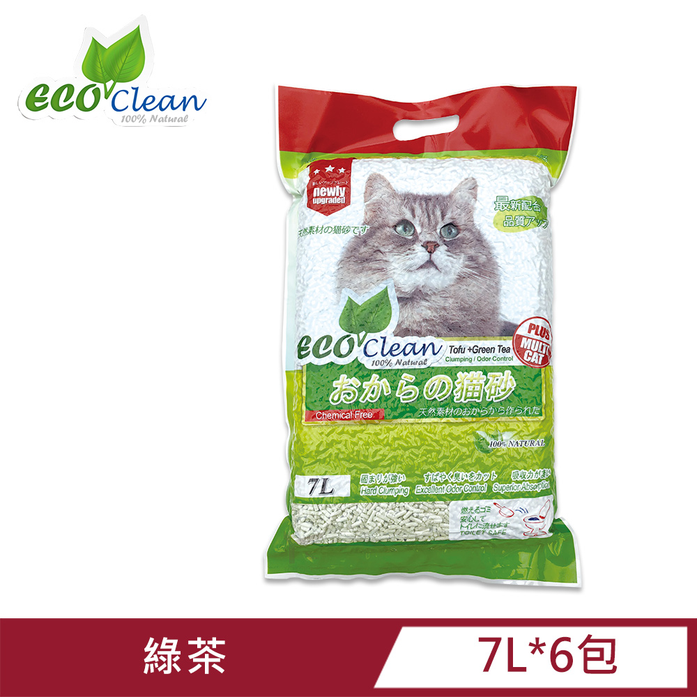 ECO艾可豆腐貓砂-綠茶 (6入)