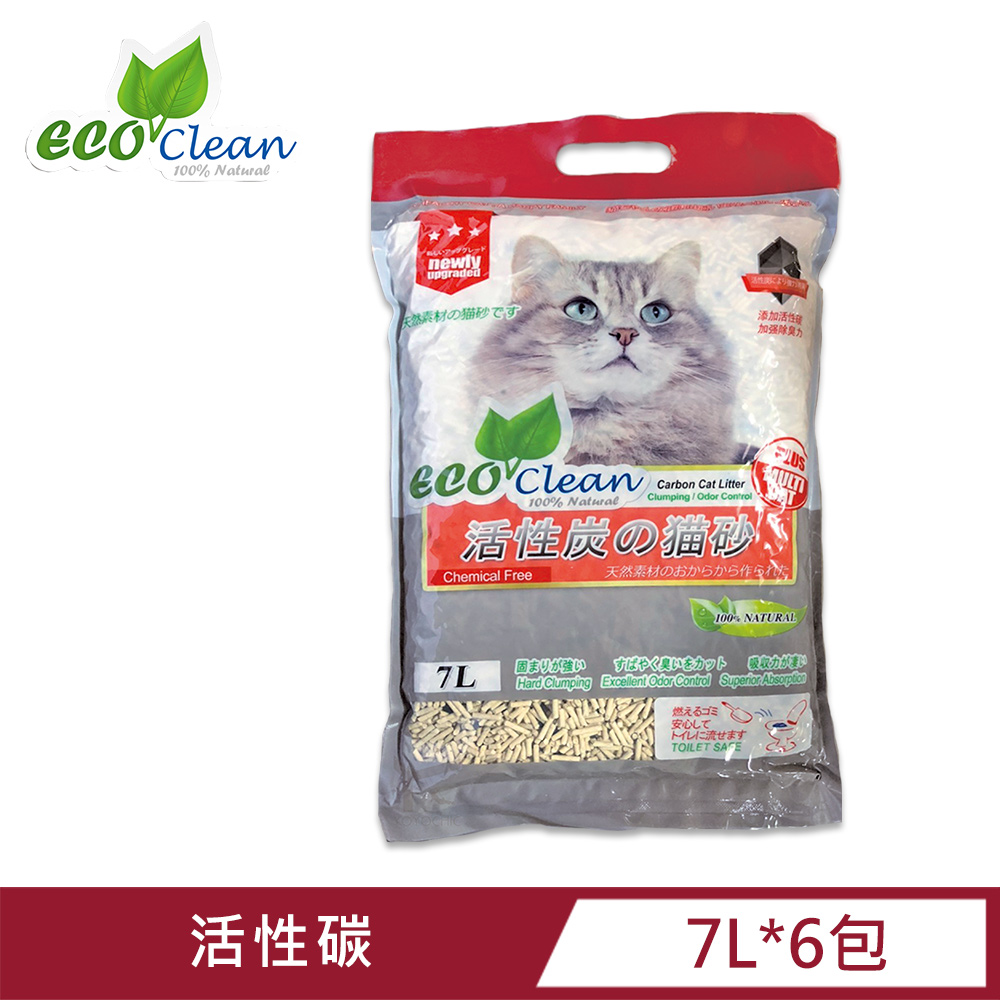 ECO艾可豆腐貓砂-活性炭 (6入)