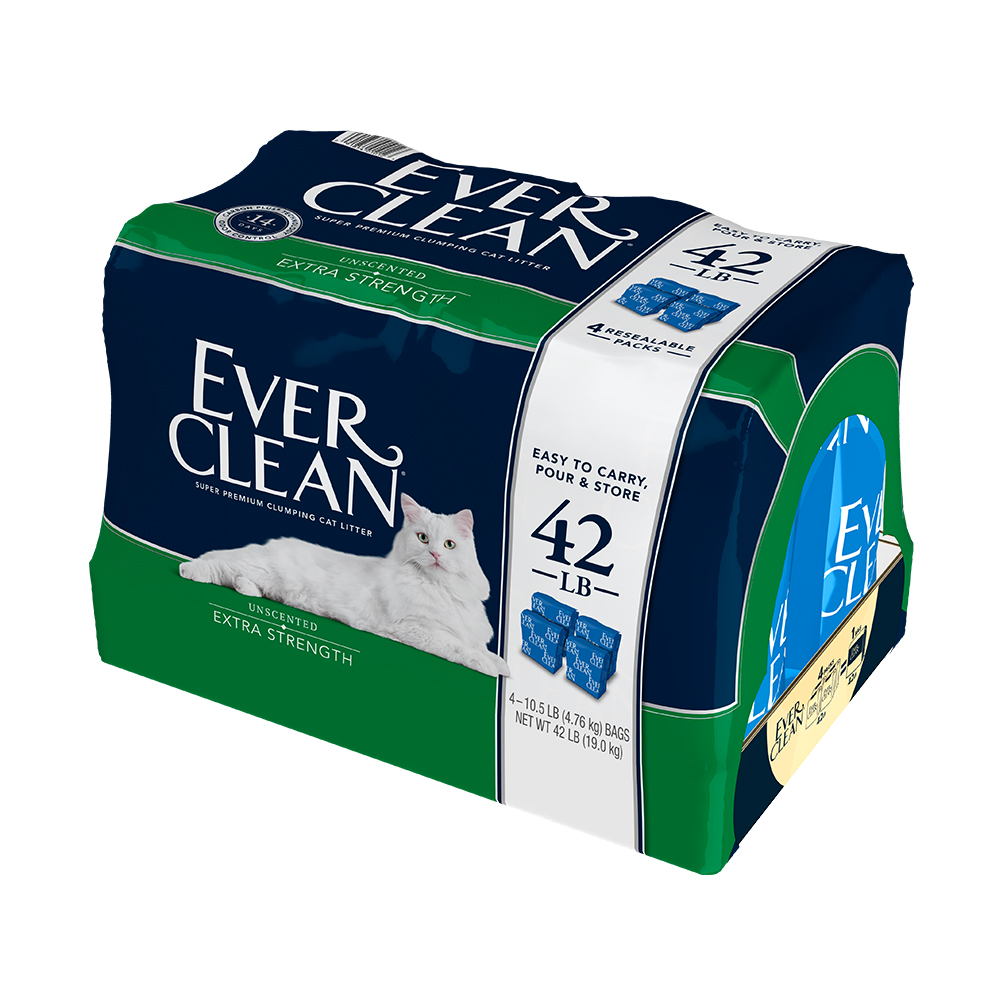 《藍鑽 EVER CLEAN 》低過敏結塊貓砂（藍標）42lb