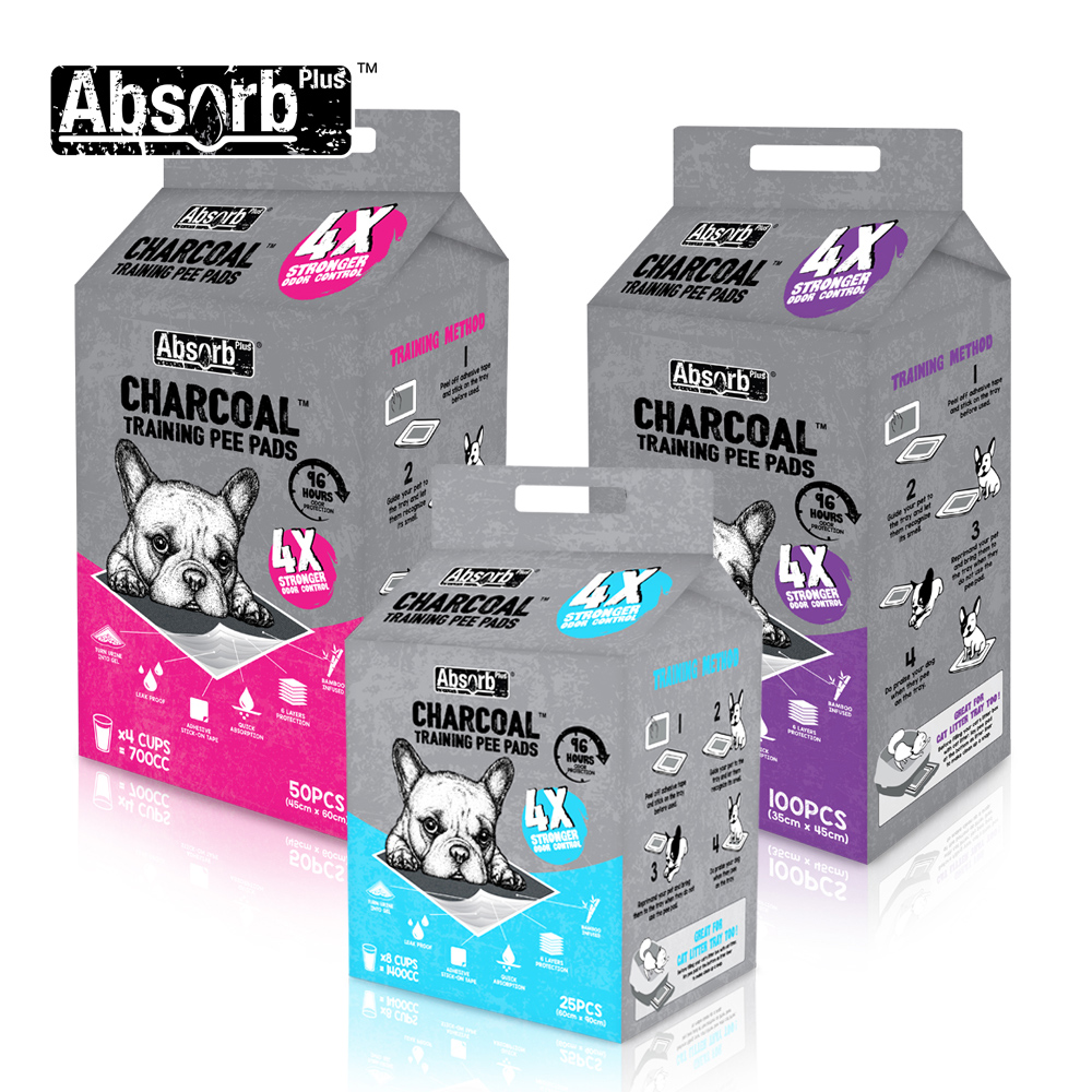 【Absorb Plus】 狠消臭尿布 活性碳 M-50入