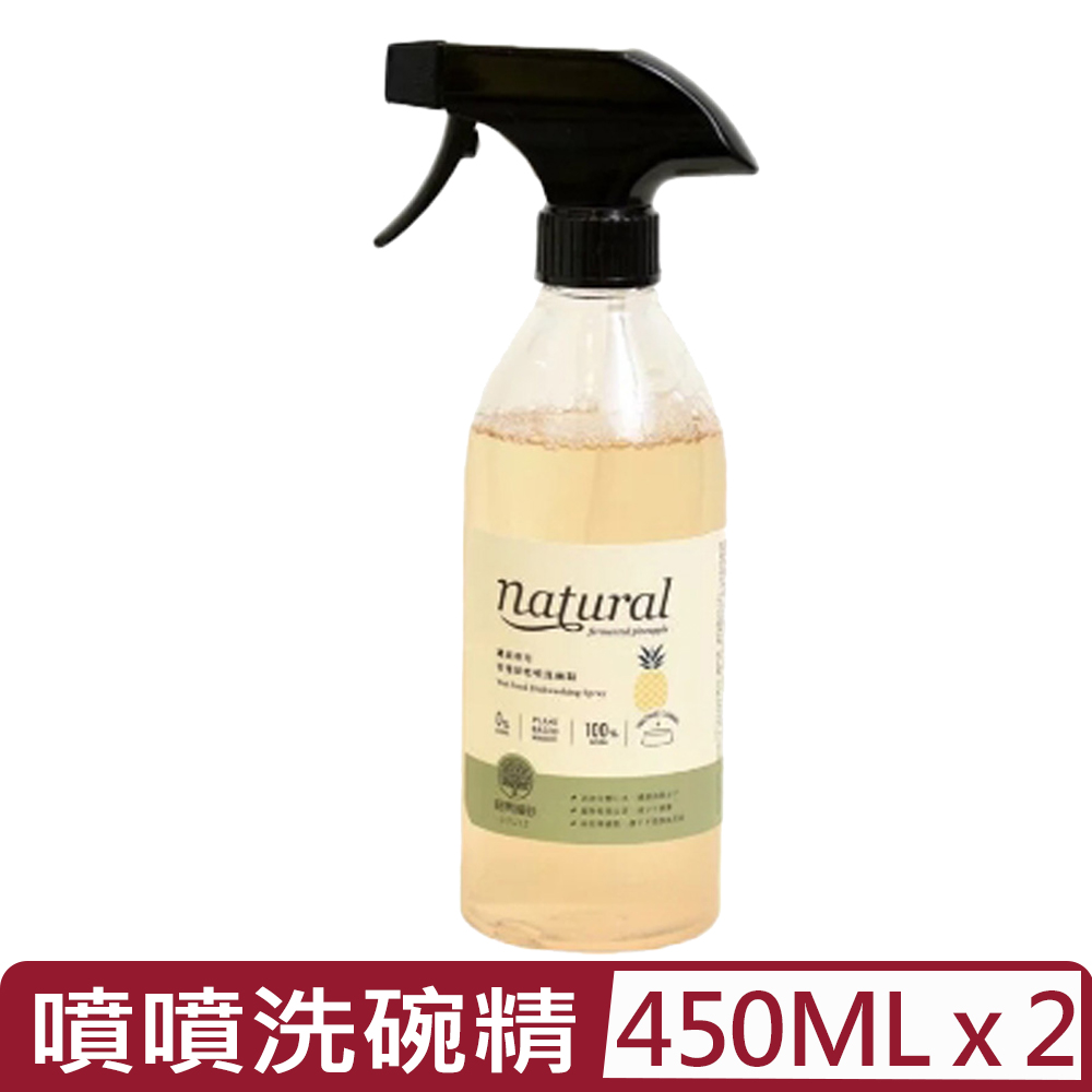 【2入組】LOUIS路易-罐頭專用零殘留噴噴洗碗精｜MIT鳳梨酵素 450ml (DISHSP)
