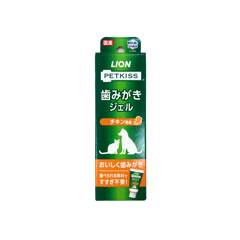 日本 Lion PETKISS 寵物牙膏 (犬貓適用) LI00398 雞肉風味 40g