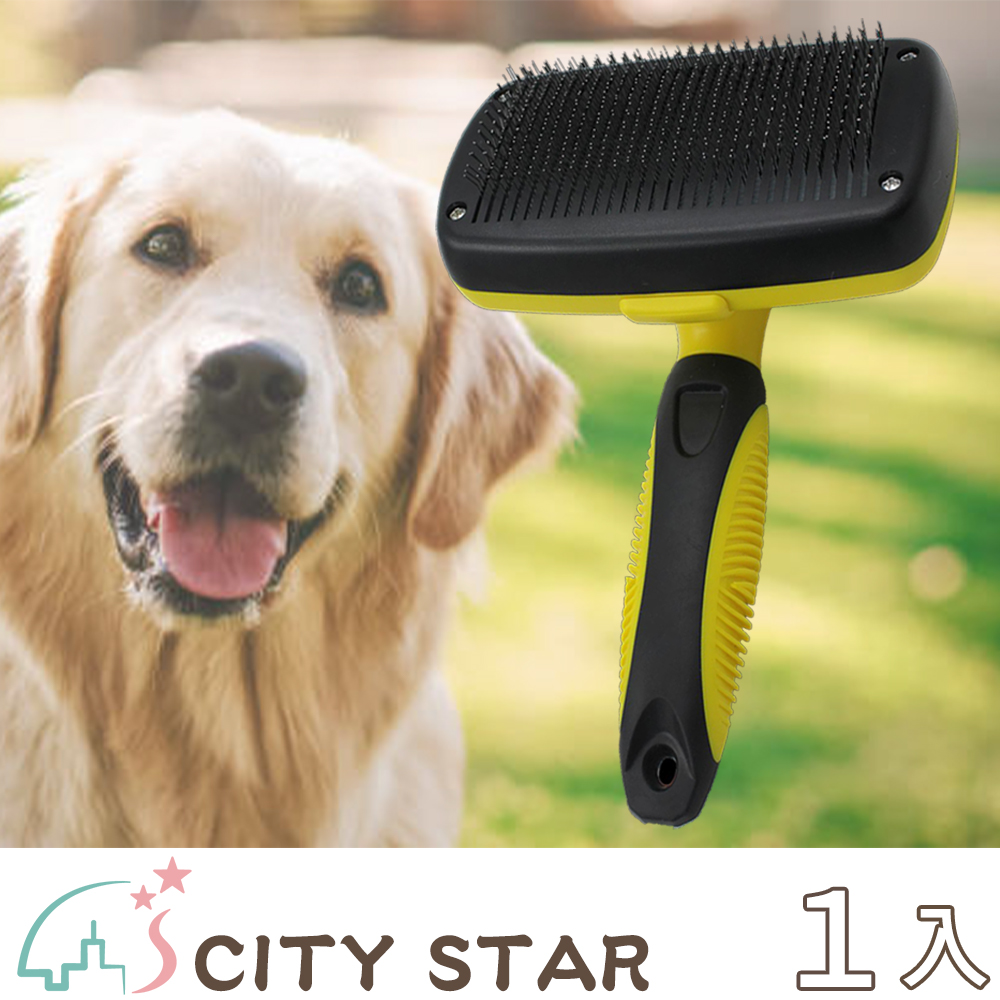 【CITY STAR】寵物美容清潔自動刷毛脫毛針梳