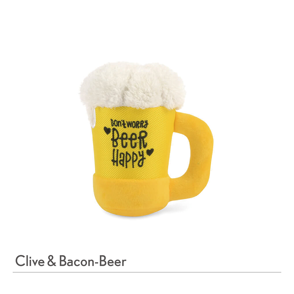 P.L.A.Y.Clive&Bacon-啤酒 寵物發聲玩具