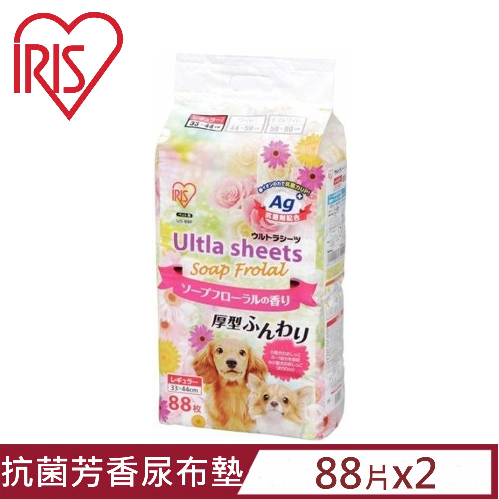 【2入組】日本IRIS抗菌芳香尿布墊 88枚 (US-88F)