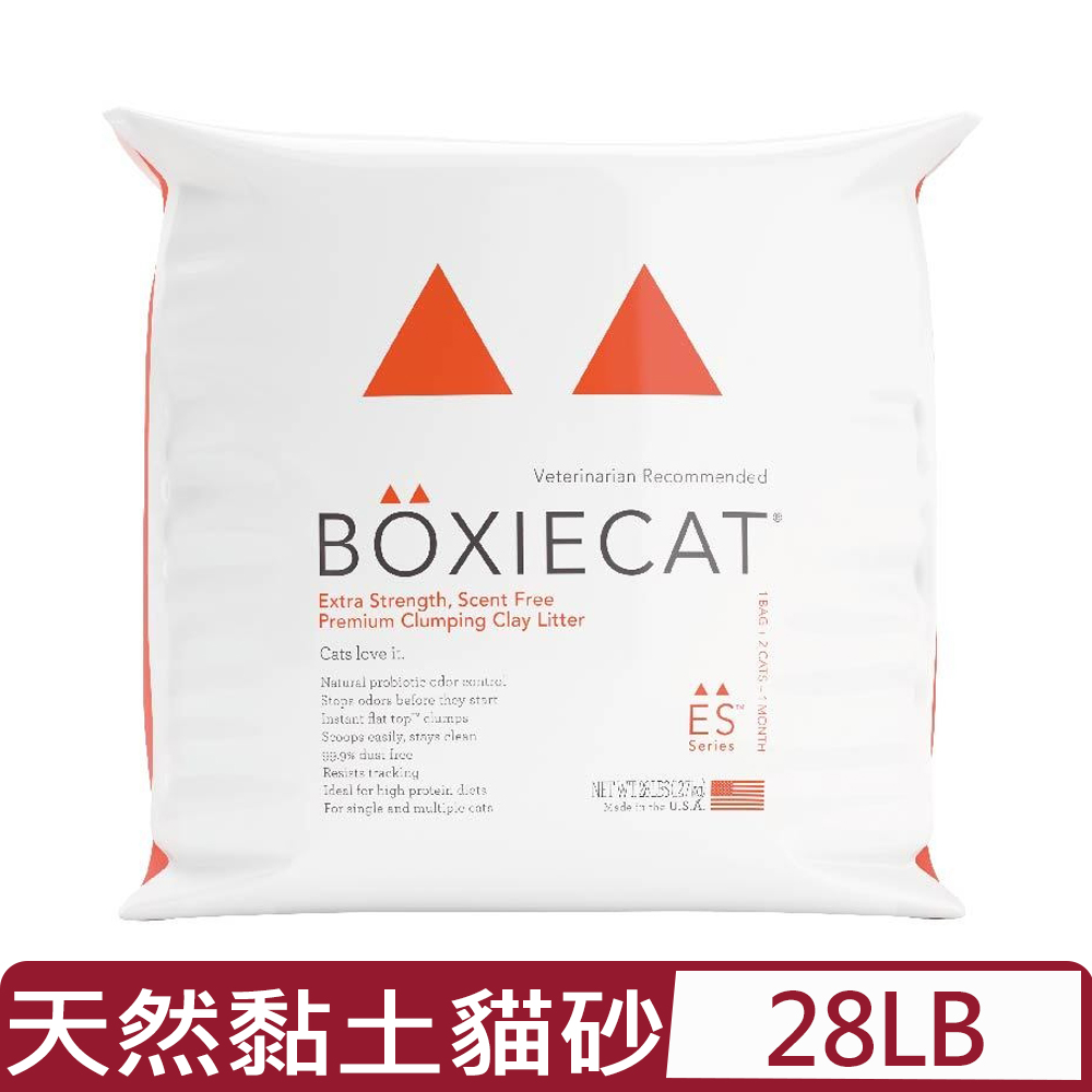 BOXIECAT博識貓無粉塵黏土貓砂-紅色益生菌加強 28LB/12.7kg