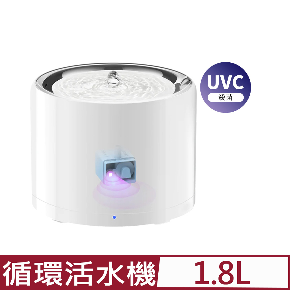 Petkit佩奇-智能寵物循環活水機W4X-UVC版 (無線馬達) 1.8L (PK3160163)台灣公司貨