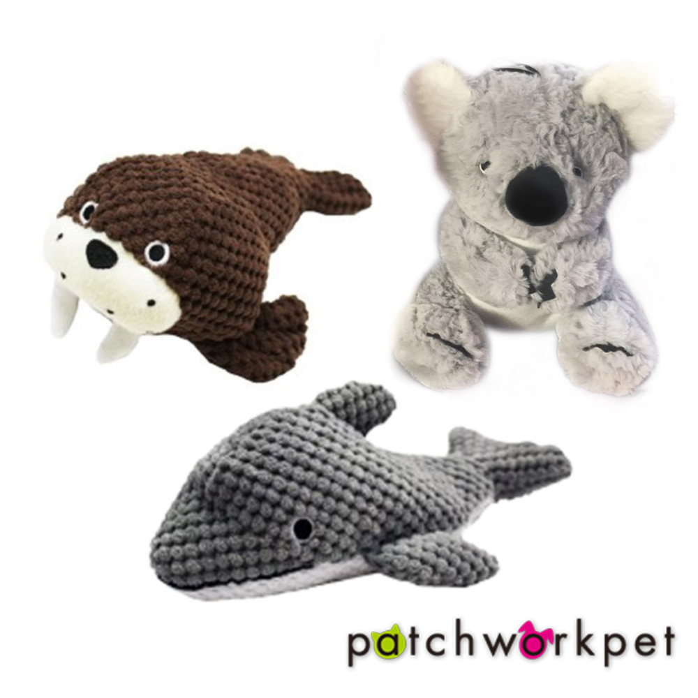 美國Patchwork 極細緻絨毛玩具-無尾熊/海象/海豚