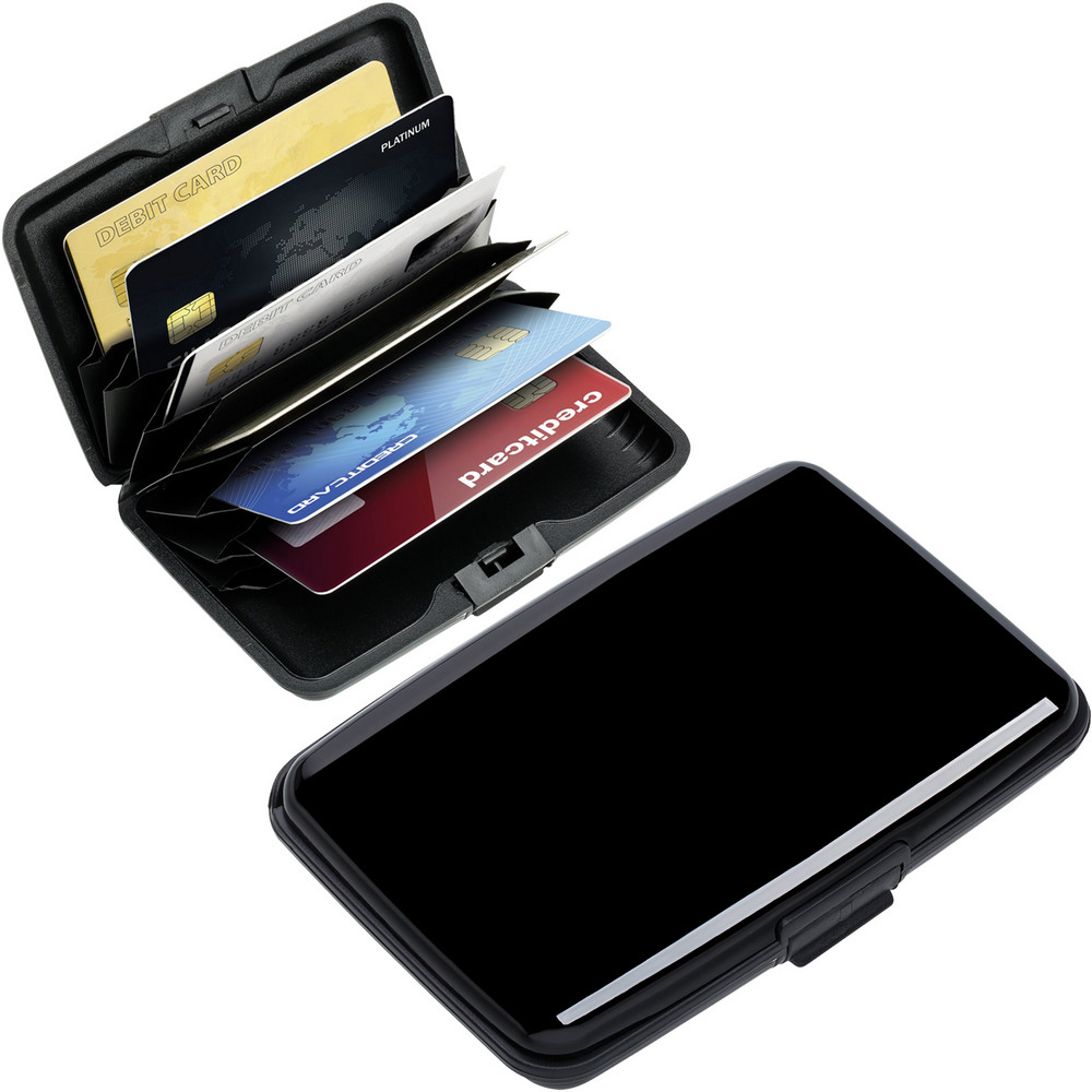 REFLECTS RFID硬殼防護證件卡片盒(黑)