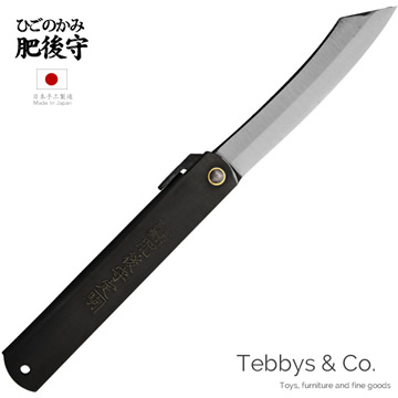日本肥後守定駒 - 夾層鋼 黑 特大