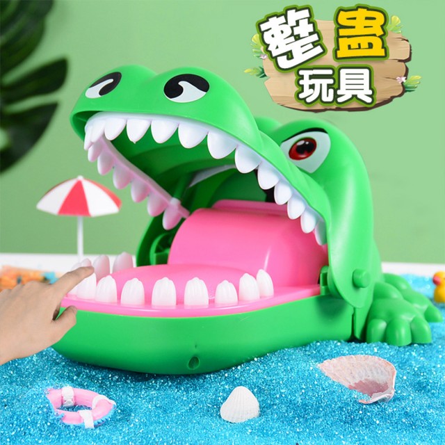 鱷魚咬手指玩具鱷魚拔牙咬手鱷魚玩具聲光效果 46-00122【小品館】