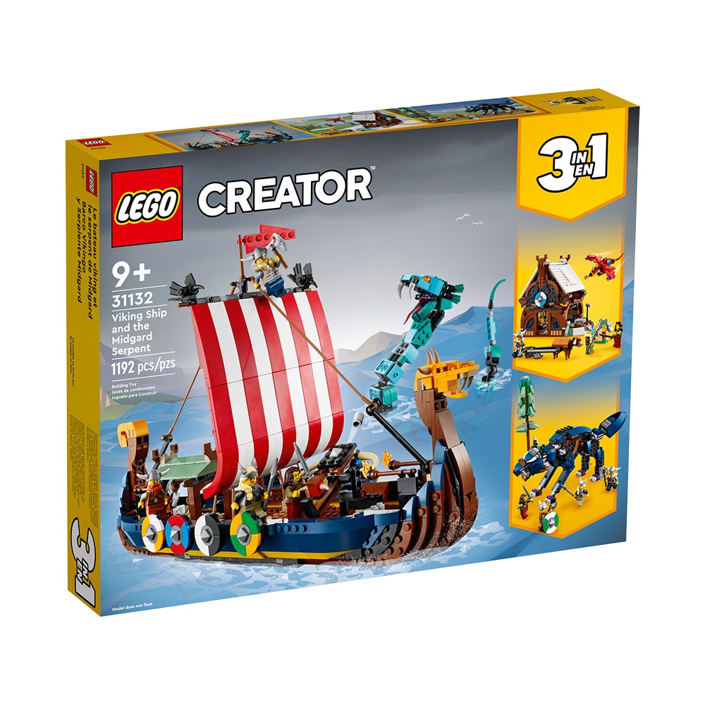 樂高積木 LEGO《 LT31132 》202206 創意大師 Creator 系列 - 維京海盜船和塵世巨蟒