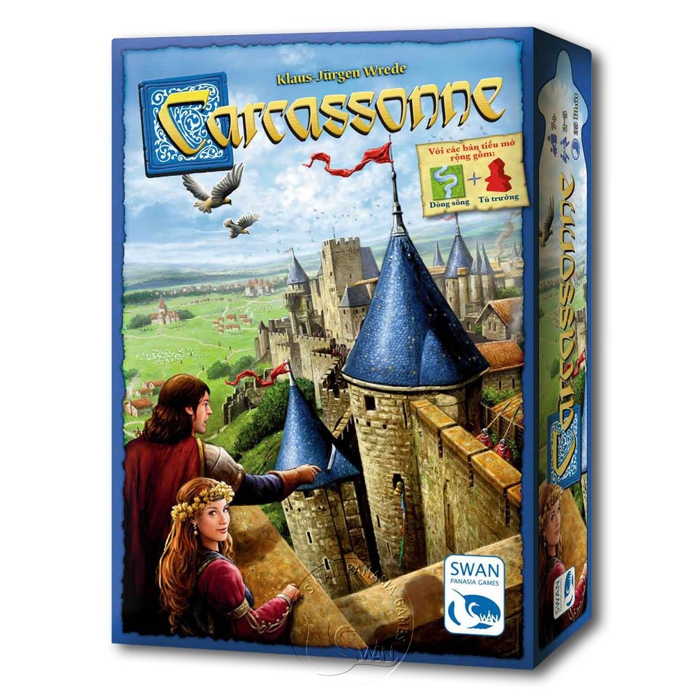 【新天鵝堡桌遊】卡卡頌2.0越中文版 Carcassonne2.0-越中文版