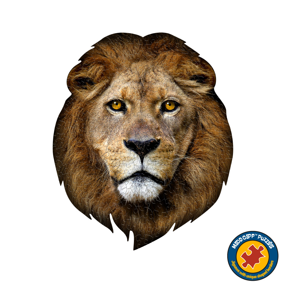 【Madd Capp】I AM 動物拼圖, 我是獅子, 300 系列 | 極限逼真動物、輕巧好攜帶