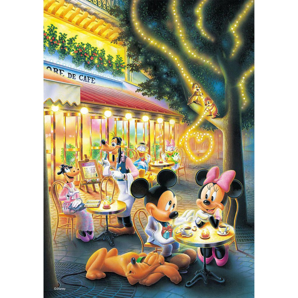 Tenyo拼圖 108發光片 迪士尼家族 米奇米妮戀愛咖啡廳