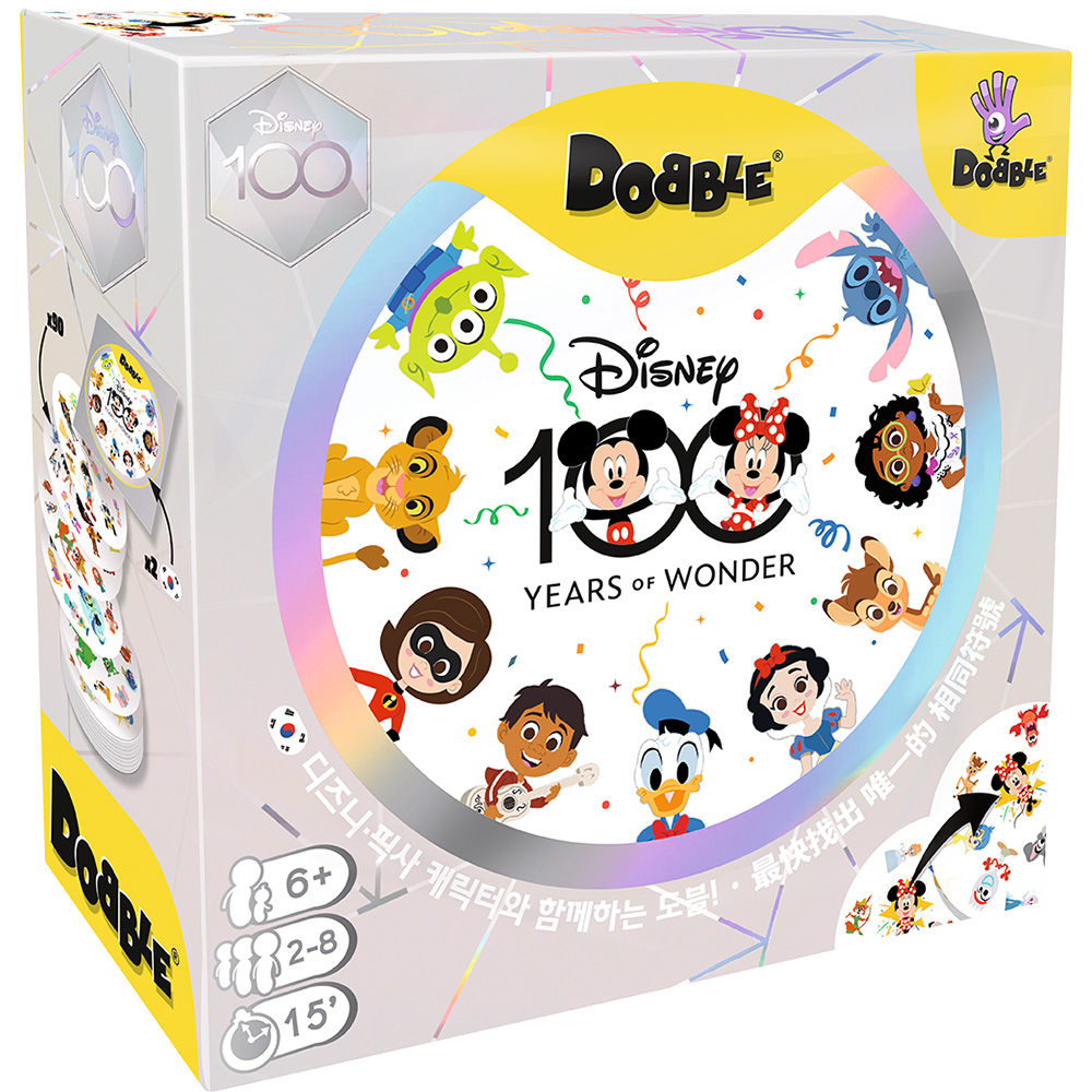 《 GoKids 玩樂小子 》嗒寶：迪士尼100周年版 (中韓雙語版) Dobble Disney 100