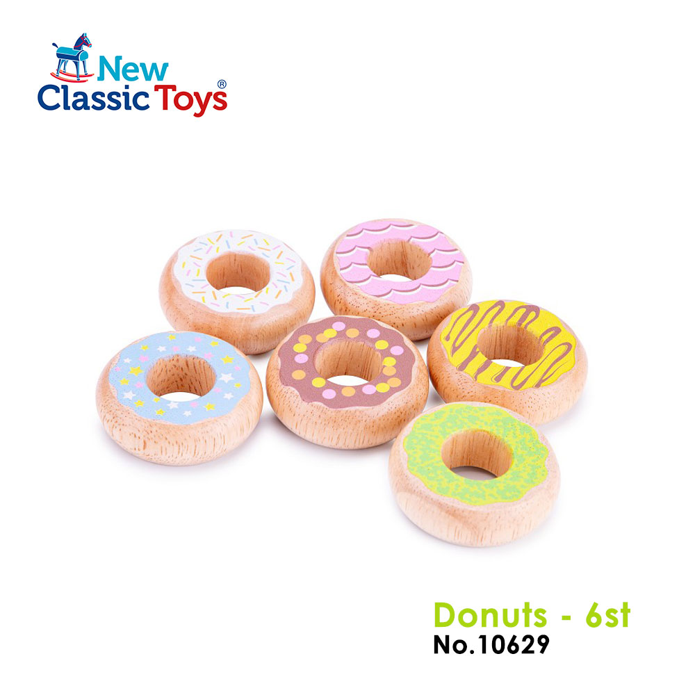 【荷蘭New Classic Toys】蜜糖甜甜圈6件組 10629