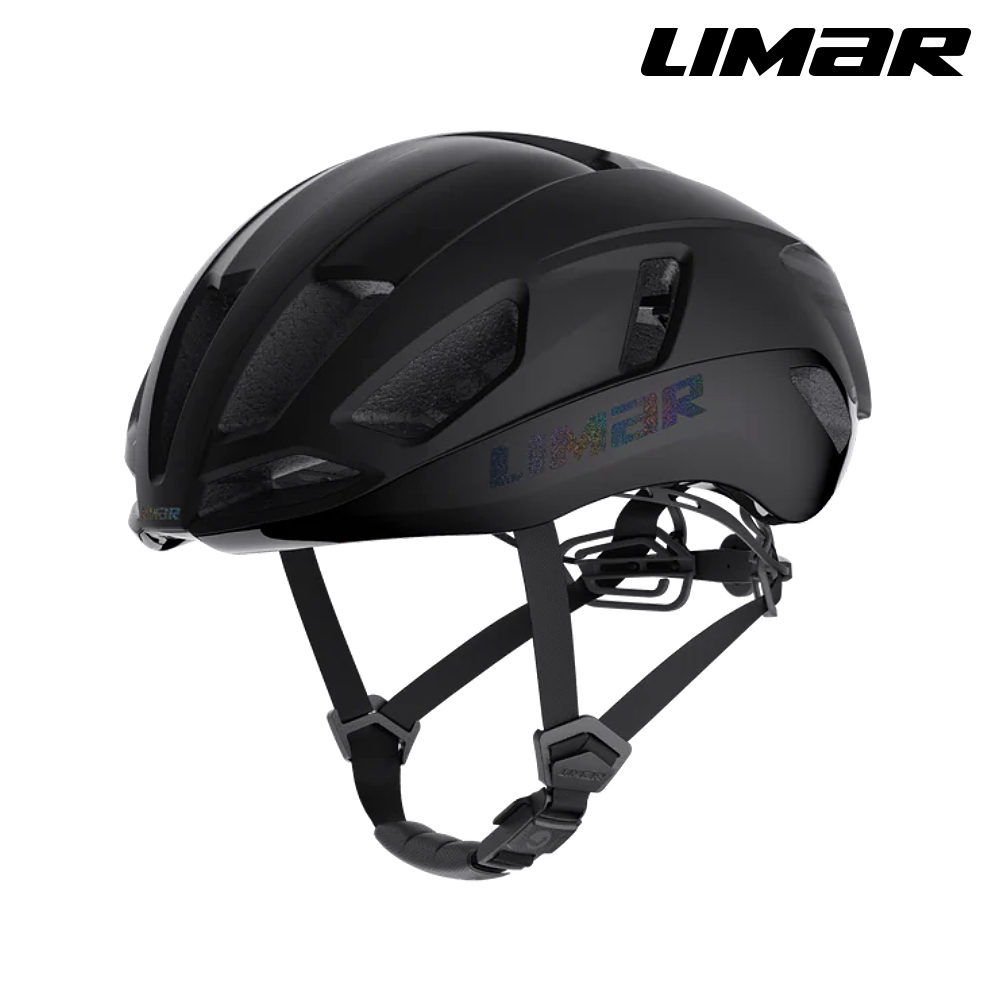 LIMAR 自行車用防護頭盔 AIR ATLAS (23) / 消光黑-虹彩標 (L)