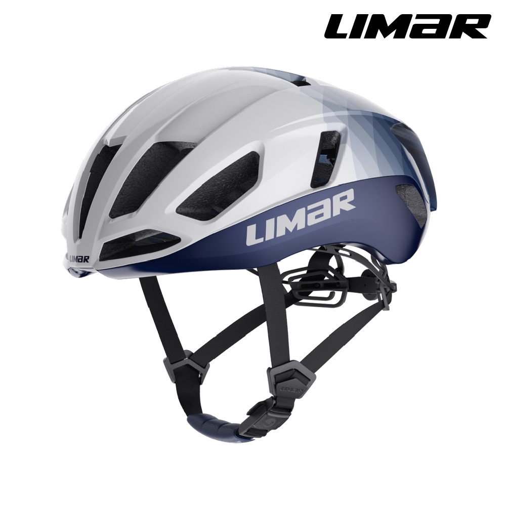 LIMAR 自行車用防護頭盔 AIR ATLAS (23) / 藍白格-白標 (L)