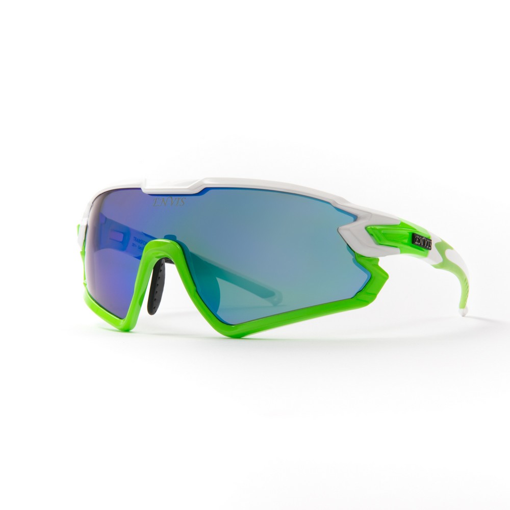 【路達自行車衣百貨】TRANSFORM(幻變)偏光運動眼鏡-螢光綠 ENVIS