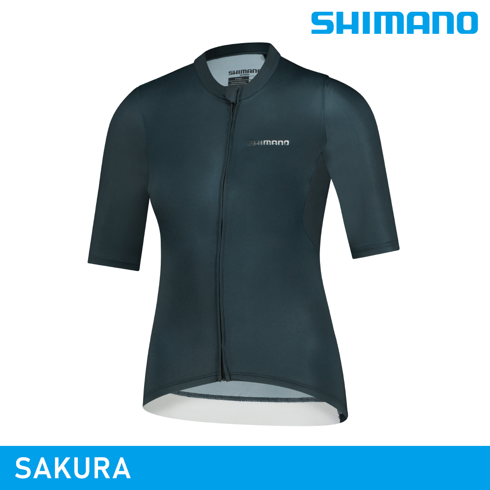 SHIMANO SAKURA 女性短袖車衣 / 深海藍