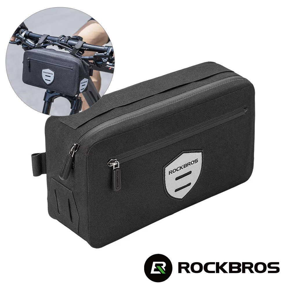 《ROCKBROS洛克兄弟》自行車防水反光車把包 2L