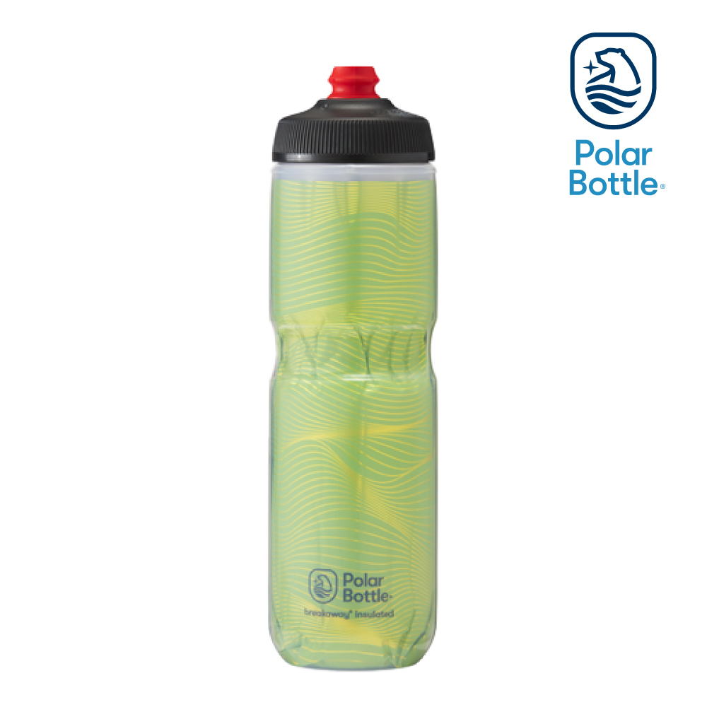 Polar Bottle 24oz 雙層保冷噴射水壺 Jersey Knit 螢光色 Highlighter