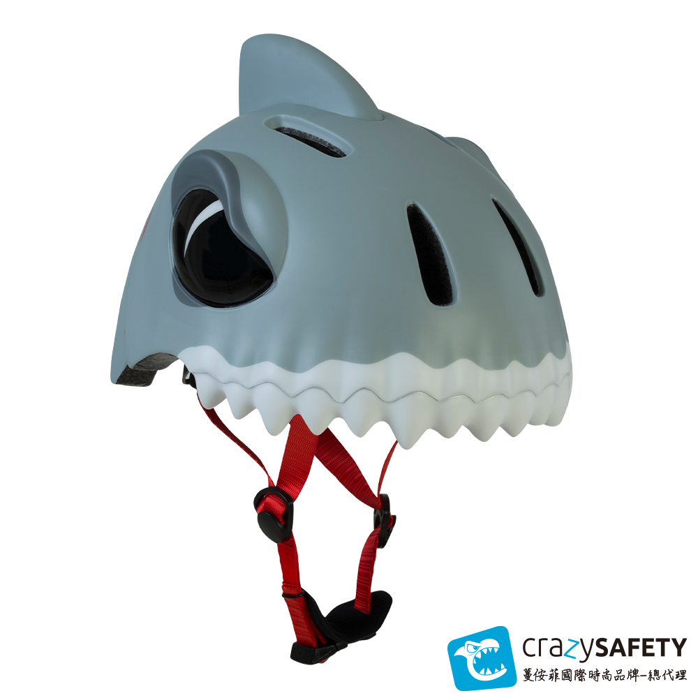 北歐丹麥crazysafety品牌/3D安全帽/鯊魚帽/學步帽/親子車/平衡車/學步車/自行車/直排輪/滑板/攀巖
