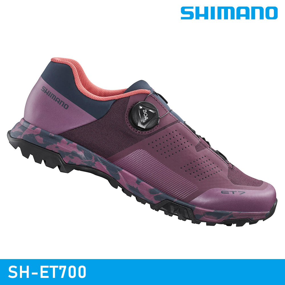 SHIMANO SH-ET700 WOMEN 自行車硬底鞋 / 紫紅色